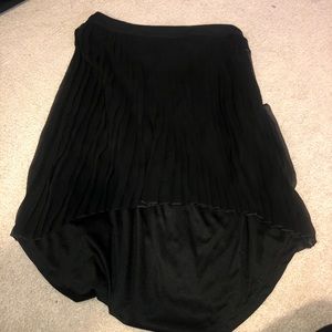 Black High-low skirt